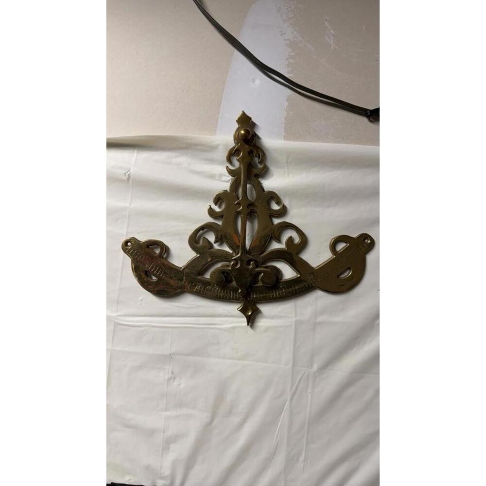 Antique Brass Sextant Scale Nautical Instrument Part Decorative Vintage